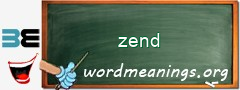 WordMeaning blackboard for zend